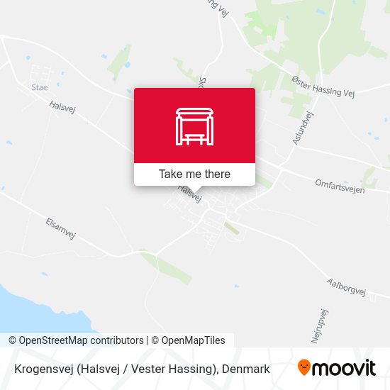 Krogensvej (Halsvej / Vester Hassing) map