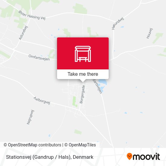 Stationsvej (Gandrup / Hals) map