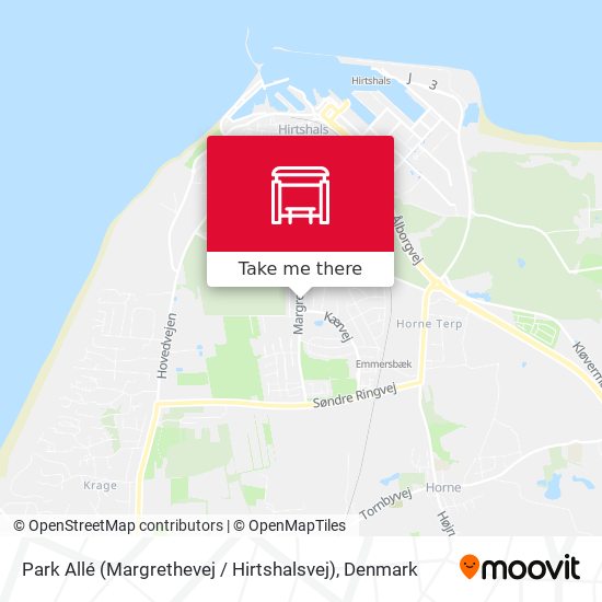 Park Allé (Margrethevej / Hirtshalsvej) map