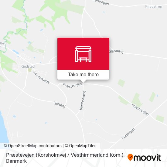 Præstevejen (Korsholmvej / Vesthimmerland Kom.) map