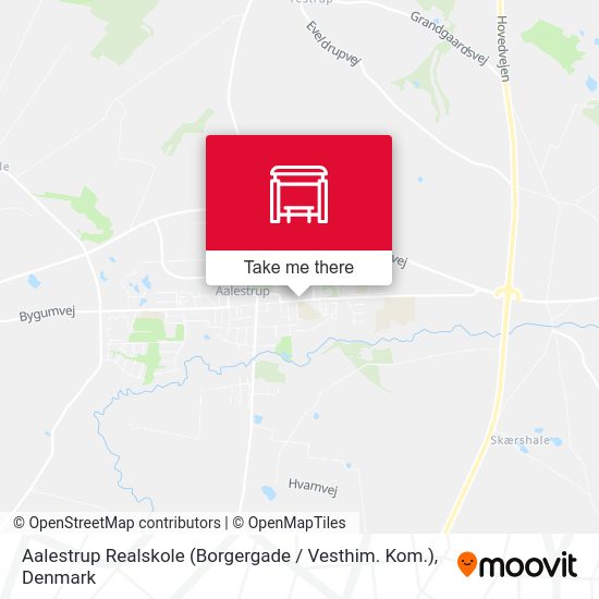 Aalestrup Realskole (Borgergade / Vesthim. Kom.) map