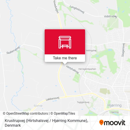 Krustrupvej (Hirtshalsvej / Hjørring Kommune) map