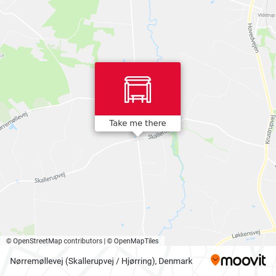 Nørremøllevej (Skallerupvej / Hjørring) map
