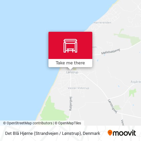 Det Blå Hjørne (Strandvejen / Lønstrup) map