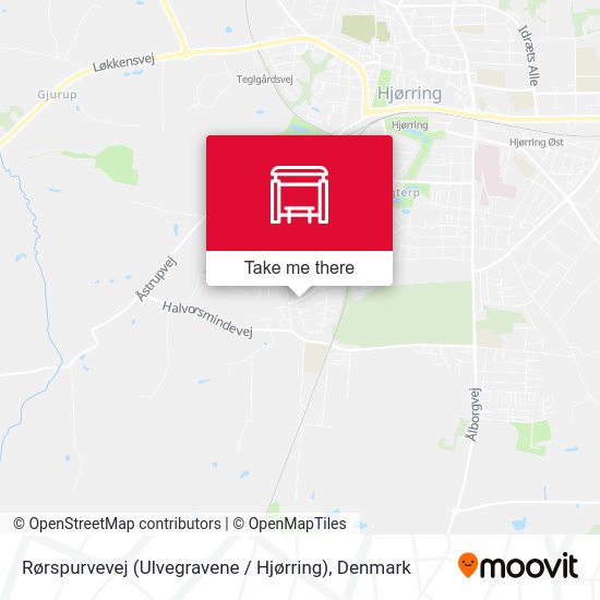 Rørspurvevej (Ulvegravene / Hjørring) map