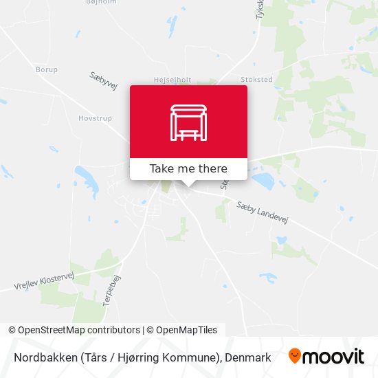 Nordbakken (Tårs / Hjørring Kommune) map