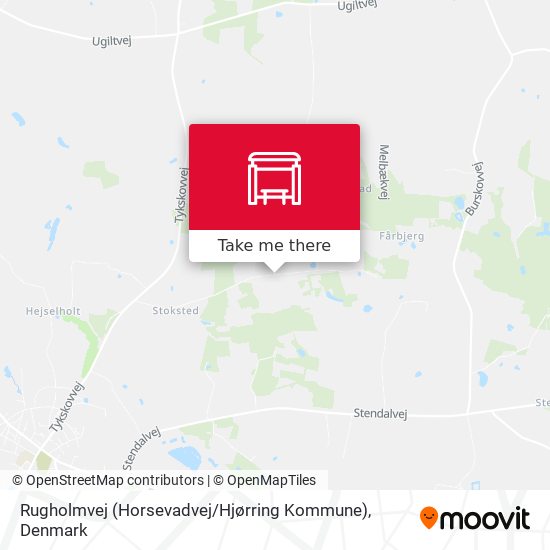 Rugholmvej (Horsevadvej / Hjørring Kommune) map