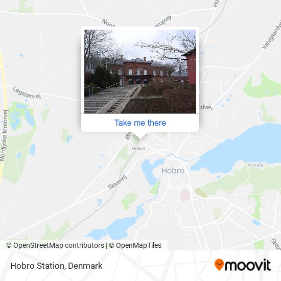 Hobro Station map