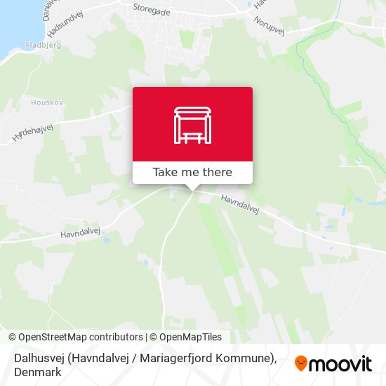 Dalhusvej (Havndalvej / Mariagerfjord Kommune) map