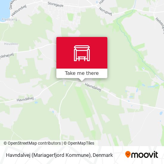 Havndalvej (Mariagerfjord Kommune) map