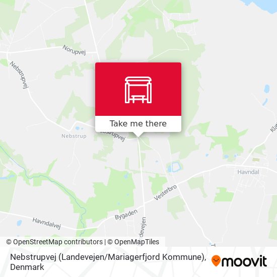 Nebstrupvej (Landevejen / Mariagerfjord Kommune) map