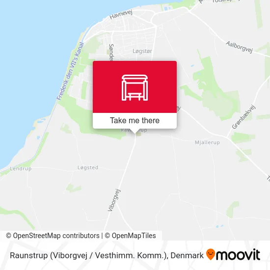 Raunstrup (Viborgvej / Vesthimm. Komm.) map