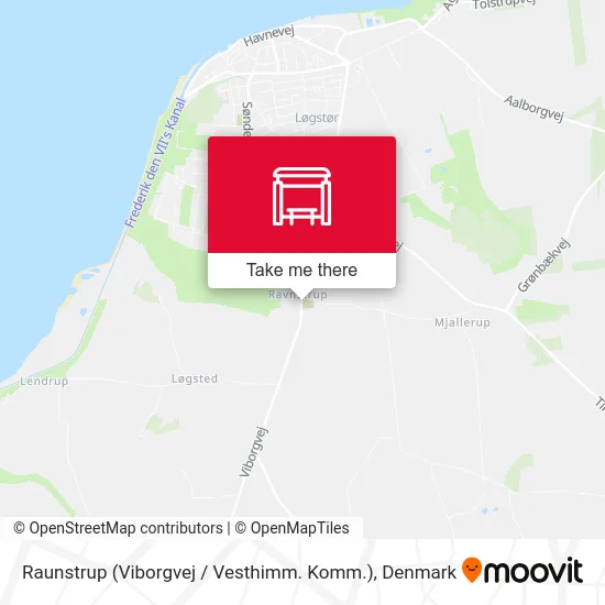 Raunstrup (Viborgvej / Vesthimm. Komm.) map
