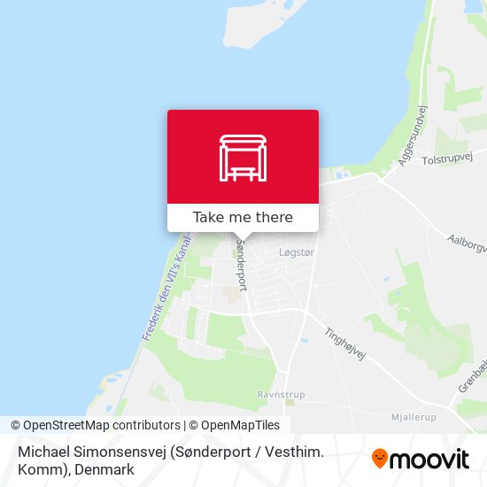 Michael Simonsensvej (Sønderport / Vesthim. Komm) map