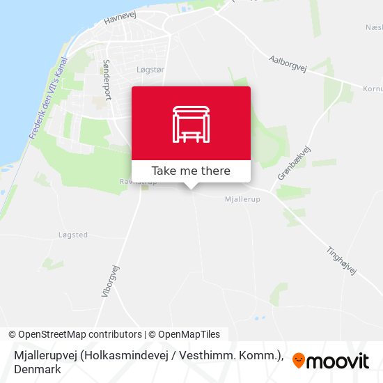 Mjallerupvej (Holkasmindevej / Vesthimm. Komm.) map
