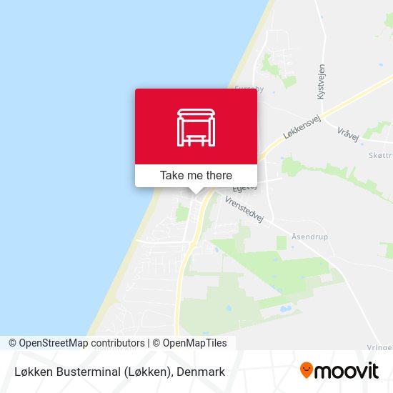 Løkken Busterminal map