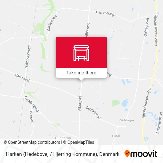 Harken (Hedebovej / Hjørring Kommune) map