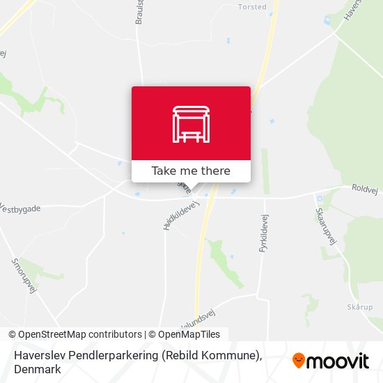 Haverslev Pendlerparkering (Rebild Kommune) map