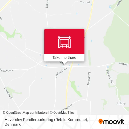 Haverslev Pendlerparkering (Rebild Kommune) map