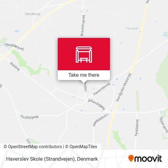 Haverslev Skole (Strandvejen) map
