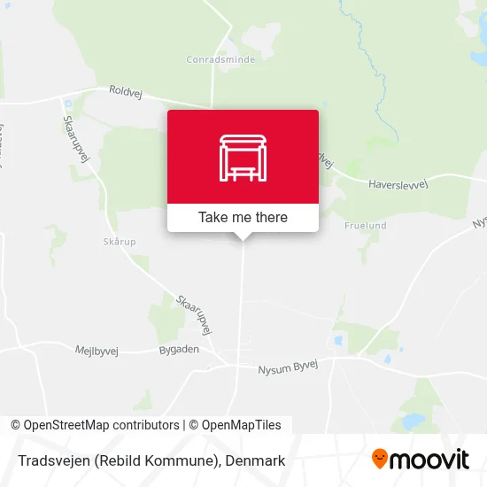 Tradsvejen (Rebild Kommune) map