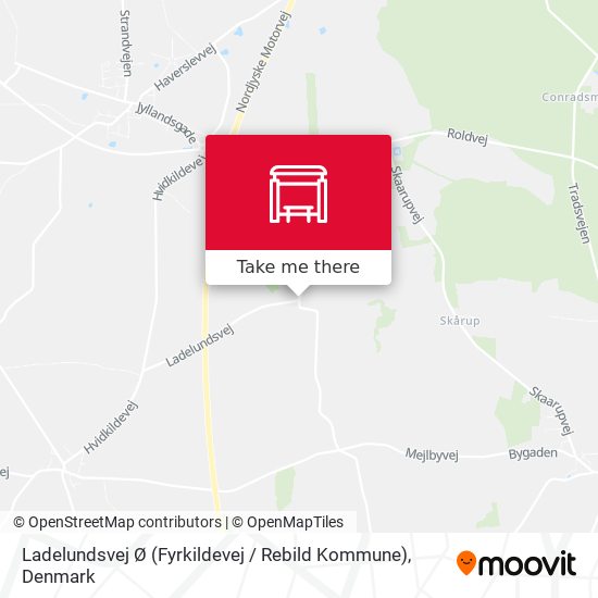 Ladelundsvej Ø (Fyrkildevej / Rebild Kommune) map