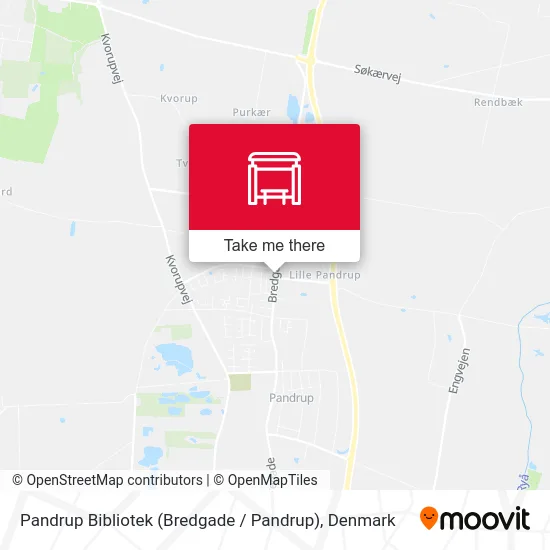 Pandrup Bibliotek (Bredgade / Pandrup) map