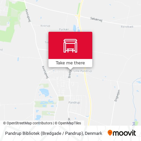 Pandrup Bibliotek (Bredgade / Pandrup) map