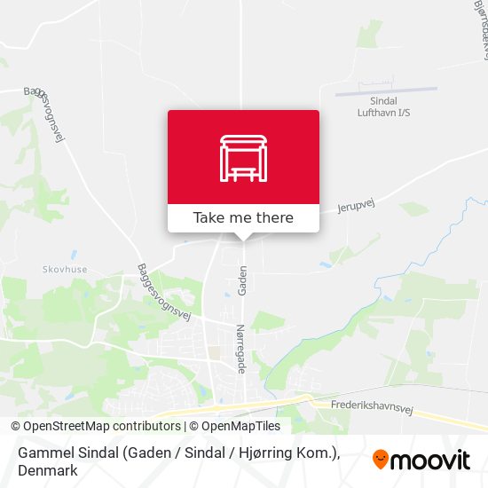 Gammel Sindal (Gaden / Sindal / Hjørring Kom.) map