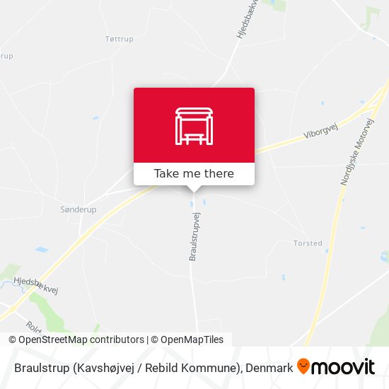 Braulstrup (Kavshøjvej / Rebild Kommune) map