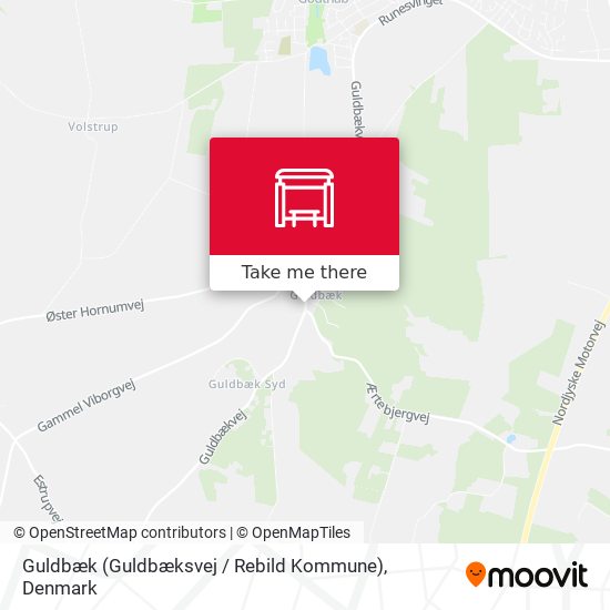 Guldbæk (Guldbæksvej / Rebild Kommune) map