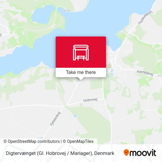 Digtervænget (Gl. Hobrovej / Mariager) map