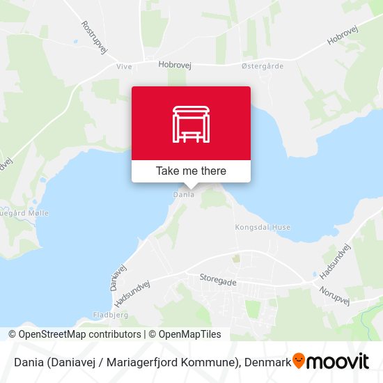 Dania (Daniavej / Mariagerfjord Kommune) map