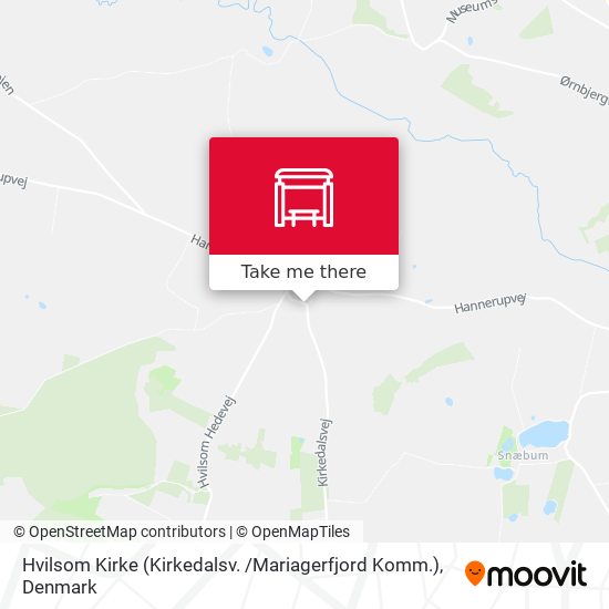 Hvilsom Kirke (Kirkedalsv. /Mariagerfjord Komm.) map