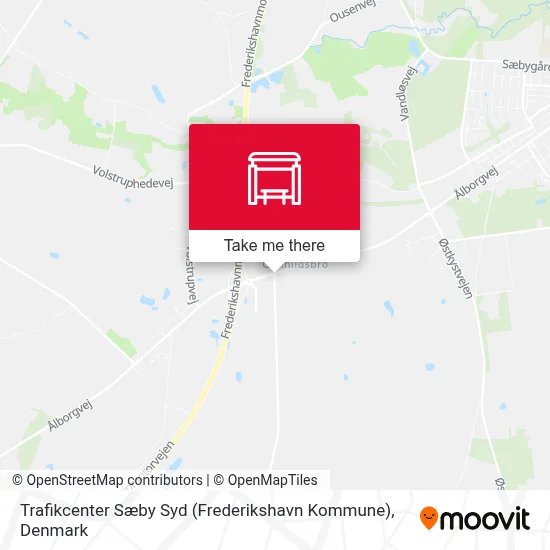 Trafikcenter Sæby Syd (Frederikshavn Kommune) map