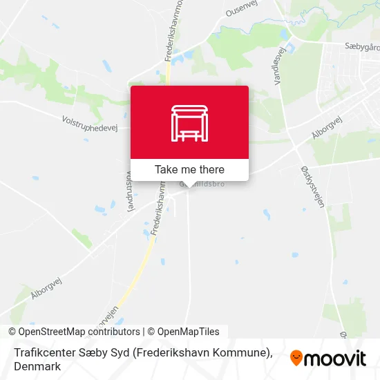 Trafikcenter Sæby Syd (Frederikshavn Kommune) map