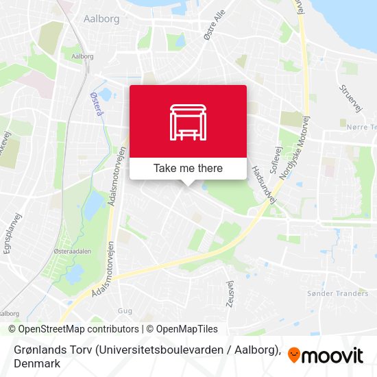 Grønlands Torv (Universitetsboulevarden / Aalborg) map