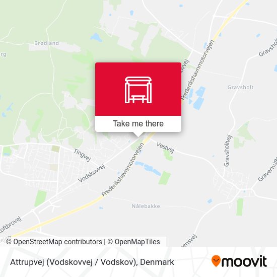Attrupvej (Vodskovvej / Vodskov) map
