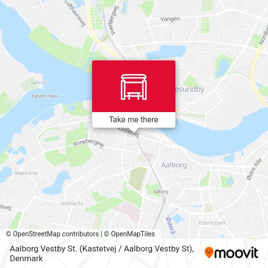 Aalborg Vestby St. (Kastetvej / Aalborg Vestby St) map