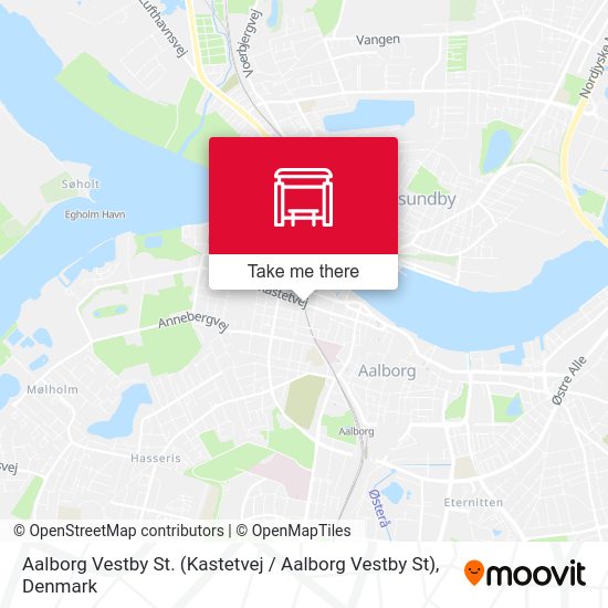 Aalborg Vestby St. (Kastetvej / Aalborg Vestby St) map
