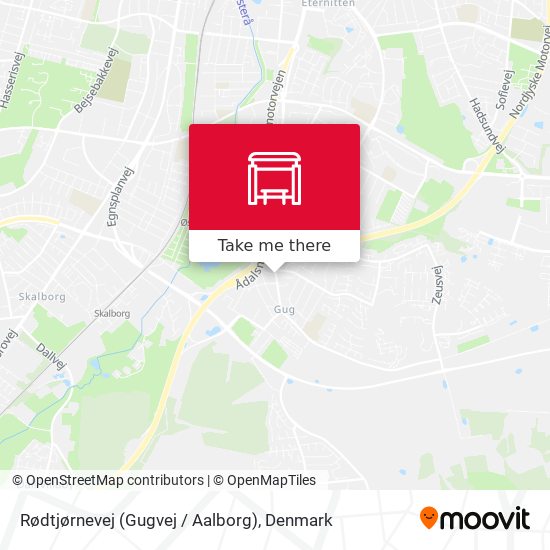 Rødtjørnevej (Gugvej / Aalborg) map