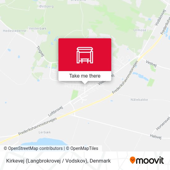 Kirkevej (Langbrokrovej / Vodskov) map