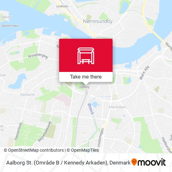 Aalborg St. (Område B / Kennedy Arkaden) map