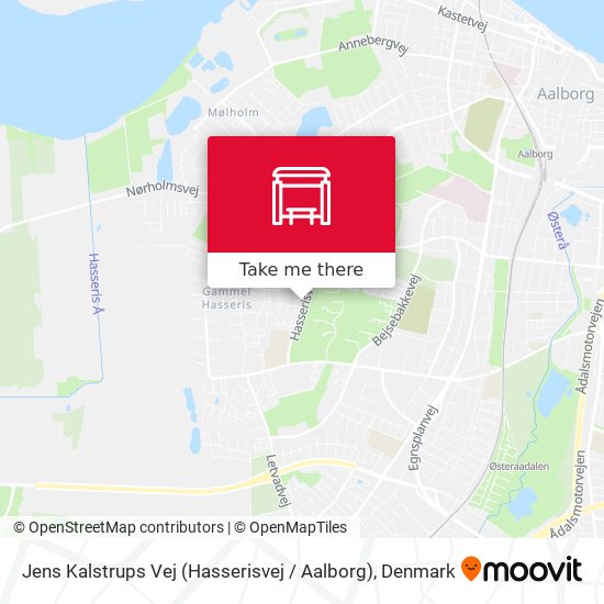 Jens Kalstrups Vej (Hasserisvej / Aalborg) map