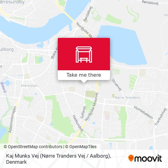 Kaj Munks Vej (Nørre Tranders Vej / Aalborg) map