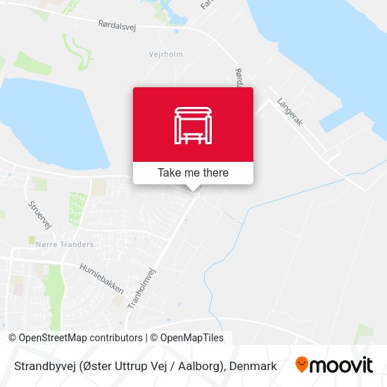 Strandbyvej (Øster Uttrup Vej / Aalborg) map
