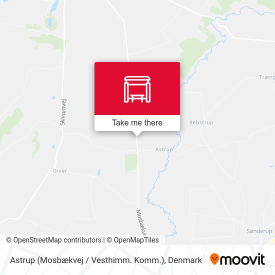 Astrup (Mosbækvej / Vesthimm. Komm.) map