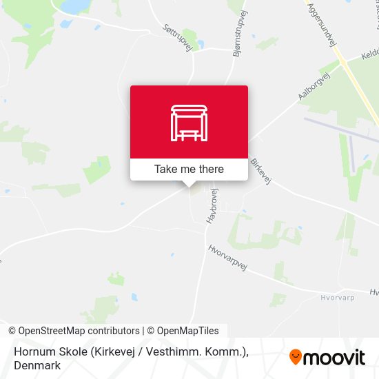Hornum Skole (Kirkevej / Vesthimm. Komm.) map