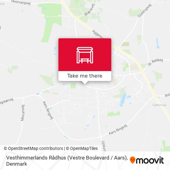Vesthimmerlands Rådhus (Vestre Boulevard / Aars) map