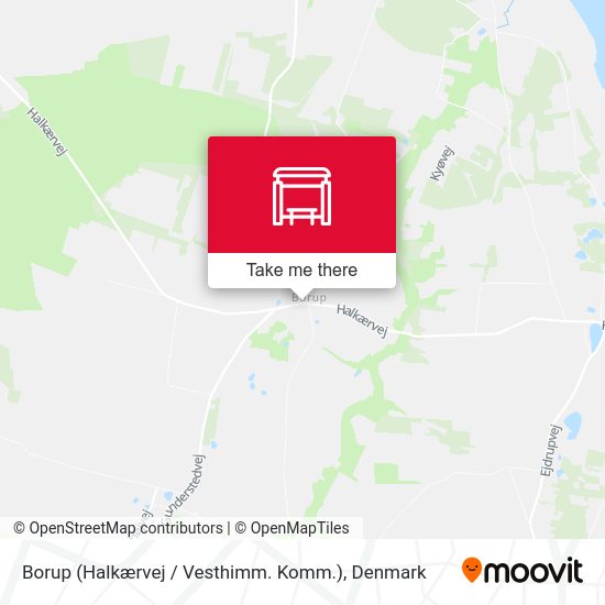 Borup (Halkærvej / Vesthimm. Komm.) map